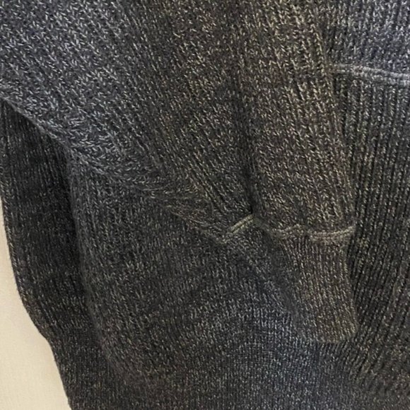 Men Vintage sweater Marithe Francois Girbaud S  Grey oversized ribbed cotton - Picture 9 of 10